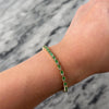 Vintage 14k Yellow Gold 1.49cttw Emerald Diamond Elegant Triple Link Tennis Bracelet - Video showing the piece