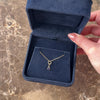 Antique 14k Yellow & Rosy Yellow Gold Blue Sapphire Dainty Drop Dangle Charm / Pendant - Video showing the piece
