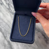 Vintage Italian 18k Yellow Gold 1.4mm Glittering Cylindrical Link Chain - Video showing the piece