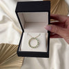 Large Vintage 14K Yellow Gold Emerald Diamond Circle Pendant - Video showing the piece