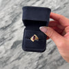 Vintage 14k Yellow Gold Pearl 2.11ct Dark Pink Garnet Ornate Milgrain Bypass Ring - Video showing the piece