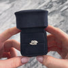 Vintage Platinum 1.02cttw Diamond Stunning Toi Et Moi Swirl Ring 5.00