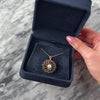 Antique 14k Yellow Gold .89ct Old European Cut Diamond Dazzling Swirling Sun Pendant - Video showing the piece