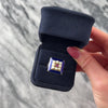 Antique Victorian 14k Yellow Gold Pink Sapphire Pearl Guilloché Enamel Ring 9.00