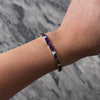 Vintage Heavy 14k Yellow Gold Sugilite Opal Geometric Inlay Bracelet  - Video showing the piece