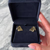 Vintage 14k Yellow Gold Wing & Wing Sailboat Stud Earrings - Video showing the piece
