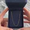 Vintage 18k Yellow Gold Quintessential Box Link 1.1mm Chain - Video showing the piece