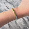 Vintage 14k Gold 3.6cttw Garnet 2.7cttw Citrine Colorful Line Bracelet - Video showing the piece