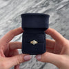 Vintage 14k Yellow Gold Diamond Bright Split Cluster Ring - Video showing the piece