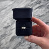 Antique Art Deco 18k White Gold Old Mine Cut Diamond Tall Step Shoulder Solitaire Ring  - Video showing the piece