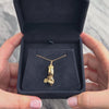 Vintage 18k Rose & Yellow Gold Fig Sign Shamrock Amulet Charm / Pendant - Video showing the piece
