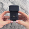 Vintage 14k Yellow Gold .7ct Blue Sapphire Diamond Sparkling Emerald-Cut Ring - Video showing the piece