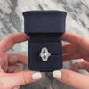 Antique Art Deco 14k White Gold 2.73ct Aquamarine Incredible Detailed Coffin Ring - Video showing the piece