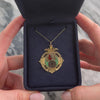 Antique Victorian Scottish Heavy 9k Rosy Yellow Gold Fantastic Waverley Roads Club Cycling Medal Lion Thistle Enamel Dated 1892 Charm / Pendant - Video showing the piece