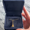 Vintage 18k Yellow Gold Detailed Eiffel Tower Charm / Pendant - Video showing the piece