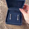Vintage Italian 18k White Gold Diamond Incredible Chain Disc Dangle Earrings - Video showing the piece