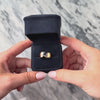 Vintage 14k Yellow Gold Iolite Gleaming Bypass Square Ring - Video showing the piece