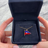 Vintage 14k Yellow Gold Enamel Pleon Yacht Club Burgee Charm / Pendant - Video showing the piece
