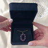 Vintage Large Binder Bros. 14k Yellow Gold 5.76ct Amethyst Pearl Pendant - Video showing the piece