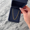 Vintage 14k Yellow Gold 2.3mm Quintessential Flat Curb Chain - Video showing the piece