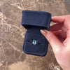 Vintage 14k White Gold 1.88ct Sky Blue Topaz Sleek Solitaire Ring - Video showing the piece