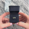 Vintage 14k White Gold 2.48ct Green Tourmaline Diamond Flashing Square Split-Shoulder Ring - Video showing the piece