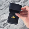 Vintage 18k Yellow Gold Wonderful Figural Lion Curving Tail Ring - Video showing the piece