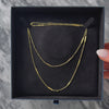 Antique Long Art Deco 14k Yellow Gold Engraved Blossom Link Necklace  - Video showing the piece