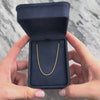 Vintage 14k Yellow Gold 1.2mm Wheat Chain 18