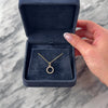 Vintage 18k Rose & Yellow Gold Diamond Glittering Open Circle Charm / Pendant - Video showing the piece