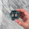 Estate 14k Rose Gold 1.2cttw Morganite .456cttw Diamond Halo Dangle Earrings - Video showing the piece