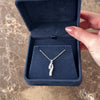 Vintage 14k White Gold .91cttw Diamond Brilliant Tiered Journey Pendant - Video showing the piece