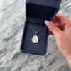 Vintage Lightweight 18k Yellow Gold Pearl Mother Of Pearl Iridescent Nautical Shell Pendant - Video showing the piece