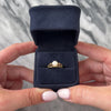 Vintage 14k Yellow Gold Pearl Darling Filigree Solitaire Ring - Video showing the piece