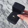 Vintage 14k Yellow Gold Opal Diamond Glowing Pear Ring - Video showing the piece