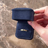Vintage 14k Yellow Gold Brown Diamond Unique Inverted Baguette Station Band Ring - Video showing the piece