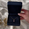 Vintage 10k Yellow Gold Ruby Diamond Haloed Crimson Star Pendant - Video showing the piece