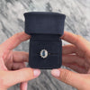 Vintage 14k Yellow Gold 1.86ct Blue Sapphire Diamond Mesmerizing Oval Halo Ring - Video showing the piece