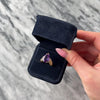 Vintage 14k Yellow Gold 3.77ct Amethyst Diamond Bold Ribbed Shoulder Pear Cocktail Ring - Video showing the piece