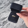 Vintage 14k Yellow & White Gold Diamond Twist Shoulders Ring - Video showing the piece
