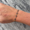 Vintage 14k Yellow Gold 1.62cttw Blue Sapphire .95cttw Ruby Playful Vibrant Quatrefoil Bracelet - Video showing the piece