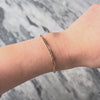 Antique 10k Rosy Yellow Gold Trombone Link Watch Chain Bracelet - Video showing the piece