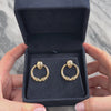 Vintage Lightweight 14k Yellow Gold Classical Ram Head Hoop Dangle Earrings - Video showing the piece