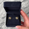 Vintage 14k Yellow Gold .52cttw Diamond Stunning Interlocking Loop Stud Earrings - Video showing the piece