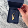 Vintage 18k Yellow & White Gold Diamond Brushed Dazzling Oval Sunburst Pendant - Video showing the piece