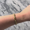 Vintage Heavy 18k Yellow Gold .663cttw Diamond Superb Textured Link Bracelet - Video showing the piece