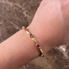 Vintage 14k Yellow Gold 2.68cttw Ruby Diamond Elegant Brushed Trio Link Bracelet - Video showing the piece