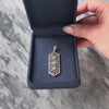 Antique Large 14k White Gold Diamond Floral Piercework Pendant - Video showing the piece