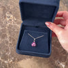 Vintage 14k White Gold 1.01cttw Ruby Diamond Darling Flower Bouquet Enhancer Pendant - Video showing the piece