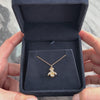 Vintage Small 14k Yellow Gold Puffy Bowling Ball And Pins Charm / Pendant - Video showing the piece